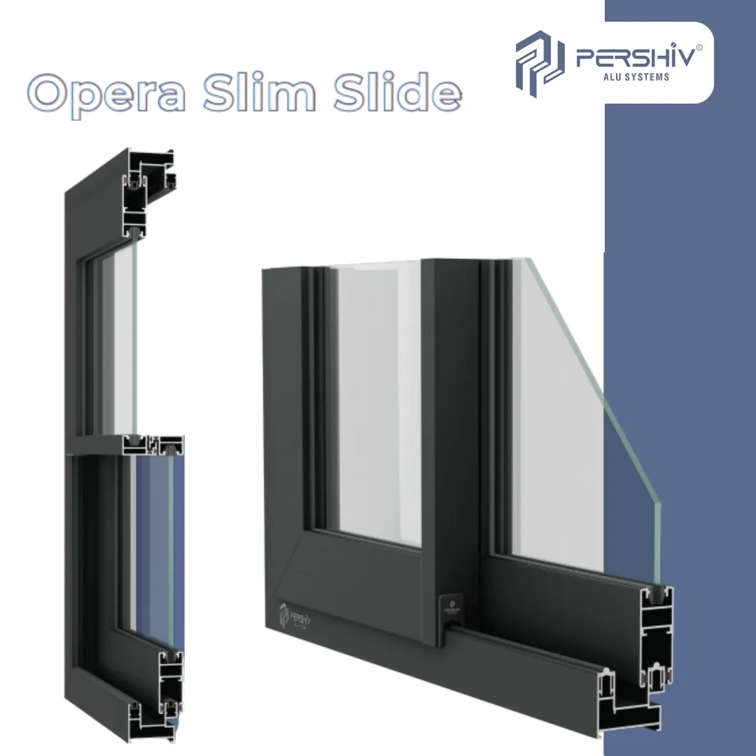 Opera Slim Slide Aluminium Window image